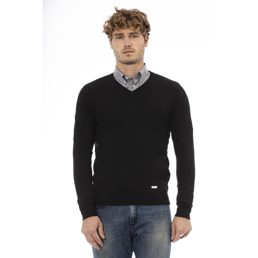 Jersey de lana negro para hombre Baldinini Trend