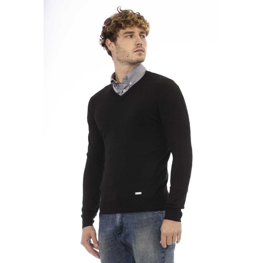 Jersey de lana negro para hombre Baldinini Trend