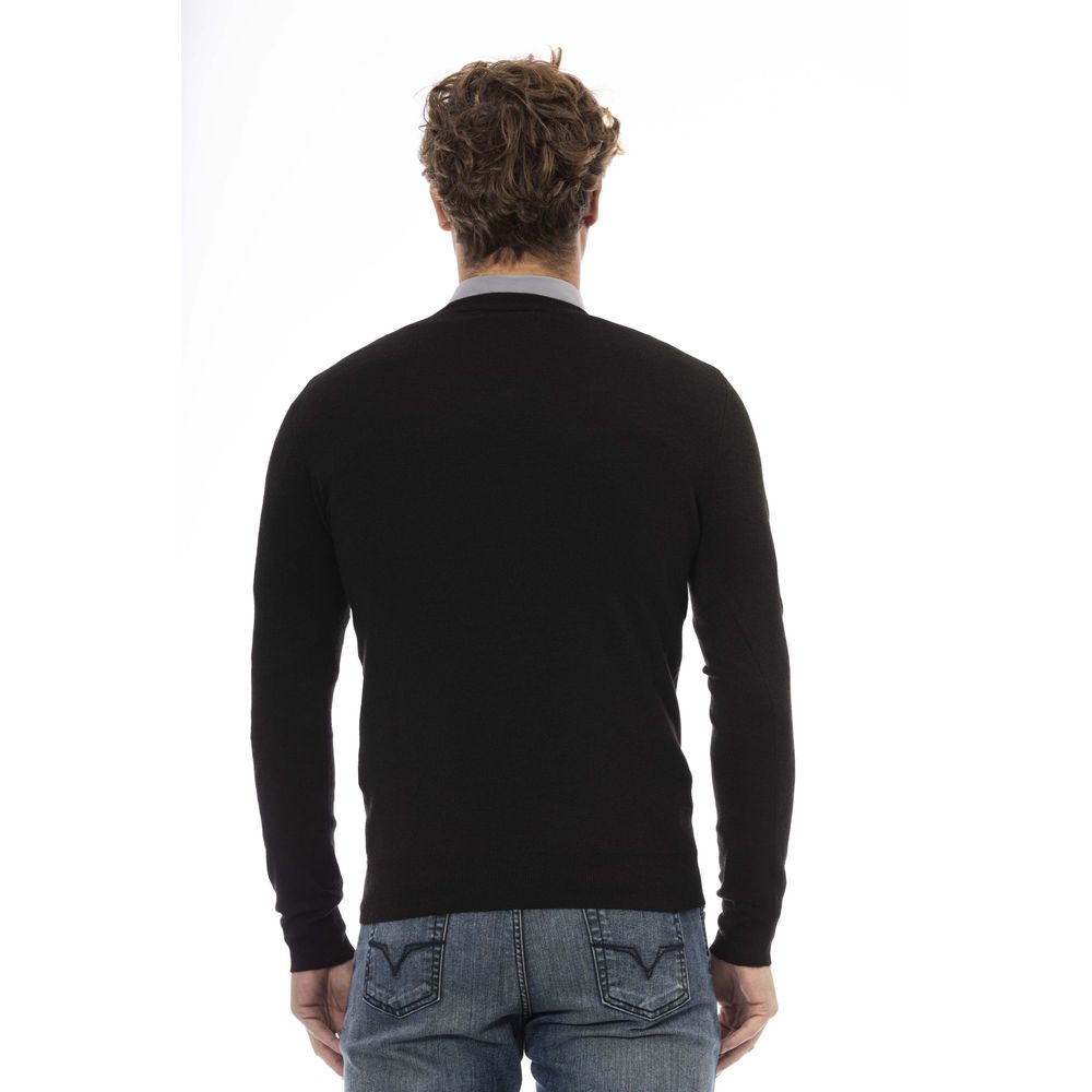 Jersey de lana negro para hombre Baldinini Trend