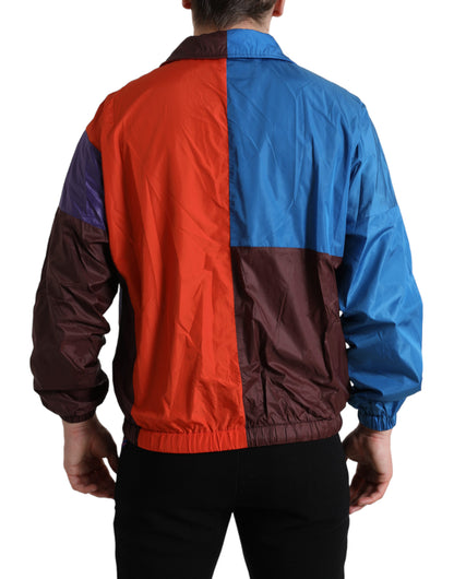 Dolce &amp; Gabbana Multicolor Techno Tyg Windbreaker Jacka