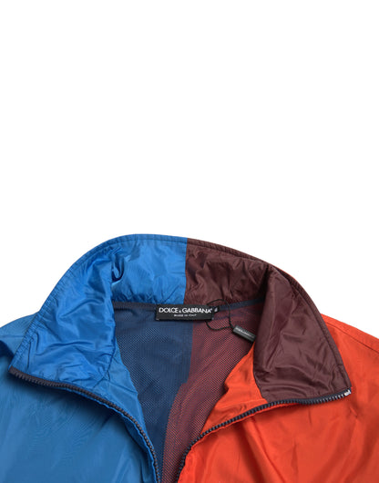 Dolce &amp; Gabbana Multicolor Techno Tyg Windbreaker Jacka