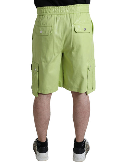 Dolce & Gabbana Chic Light Green Cotton Bermuda Shorts