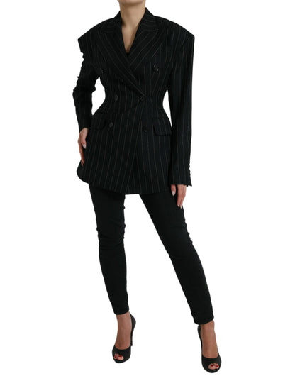 Dolce & Gabbana Elegant Striped Virgin Wool Blazer