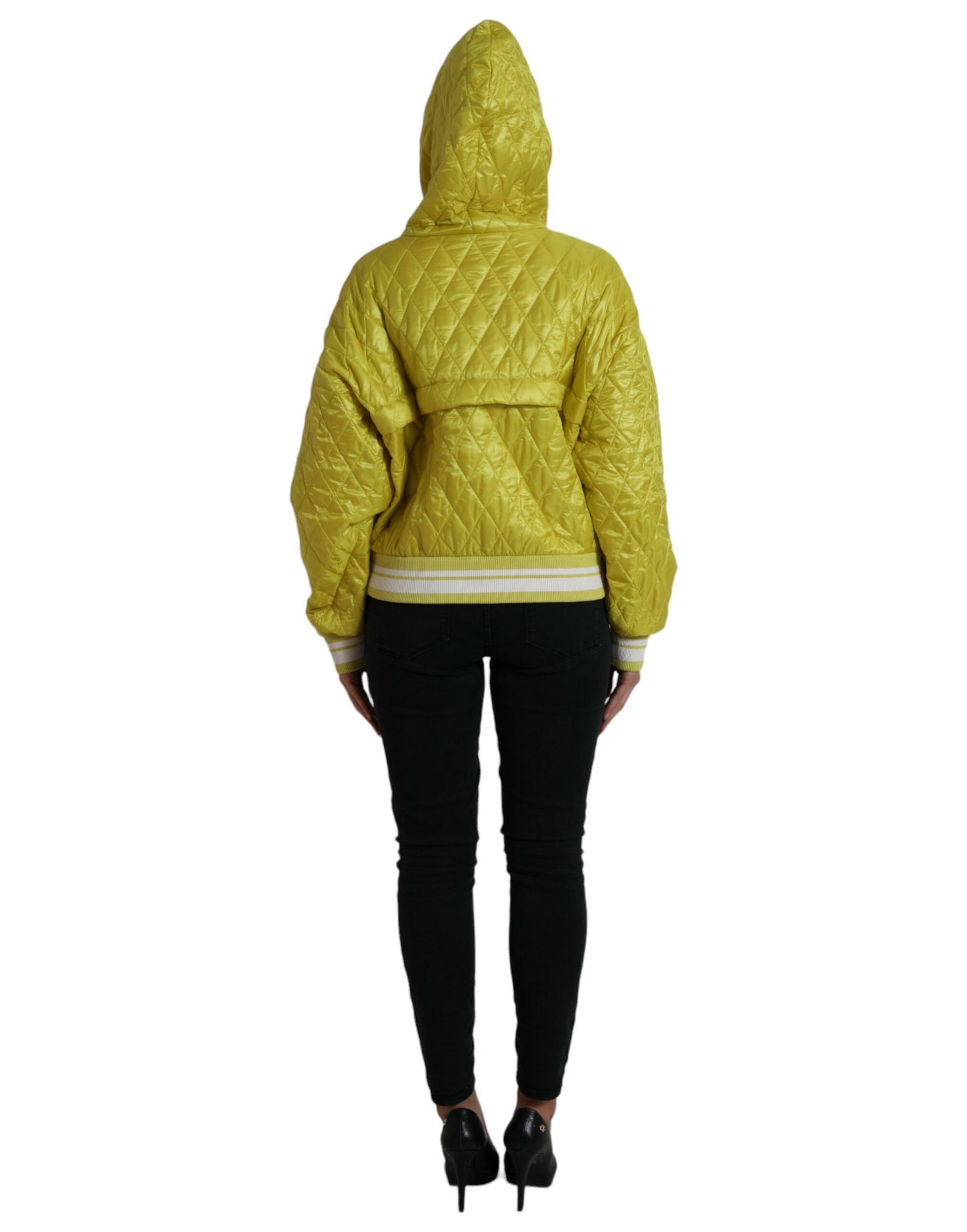 Dolce & Gabbana Radiant Yellow Hooded Jacket