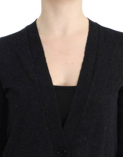 Costume National Elegant Deep V-neck Lightweight Cardigan