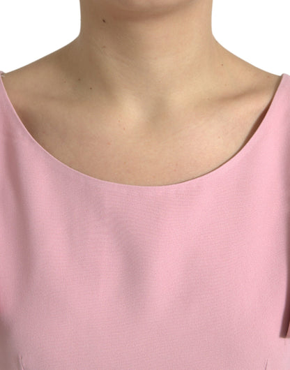 Dolce &amp; Gabbana Chic Pink Bell Sleeve Top