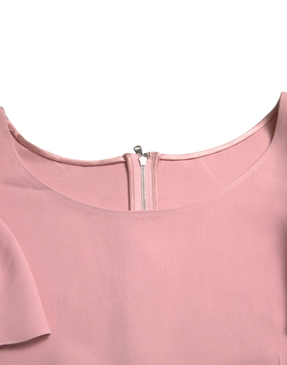 Dolce &amp; Gabbana Chic Pink Bell Sleeve Top