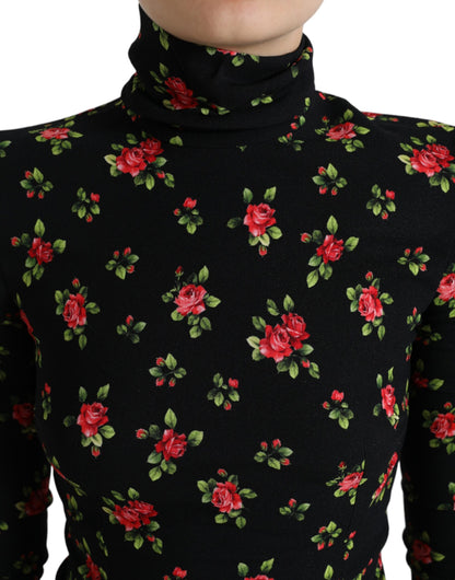 Dolce &amp; Gabbana Elegant Floral Silk Blend Top