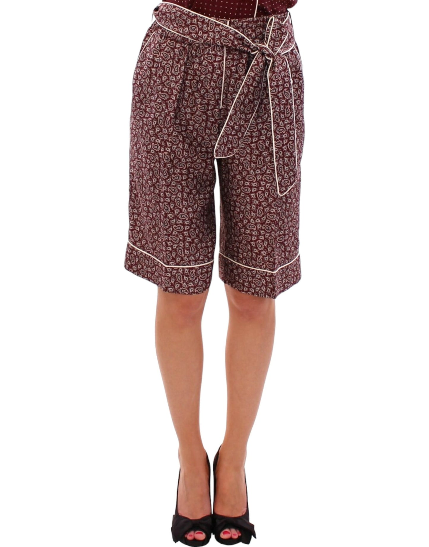 Dolce &amp; Gabbana Chic Silk Pyjamasshorts