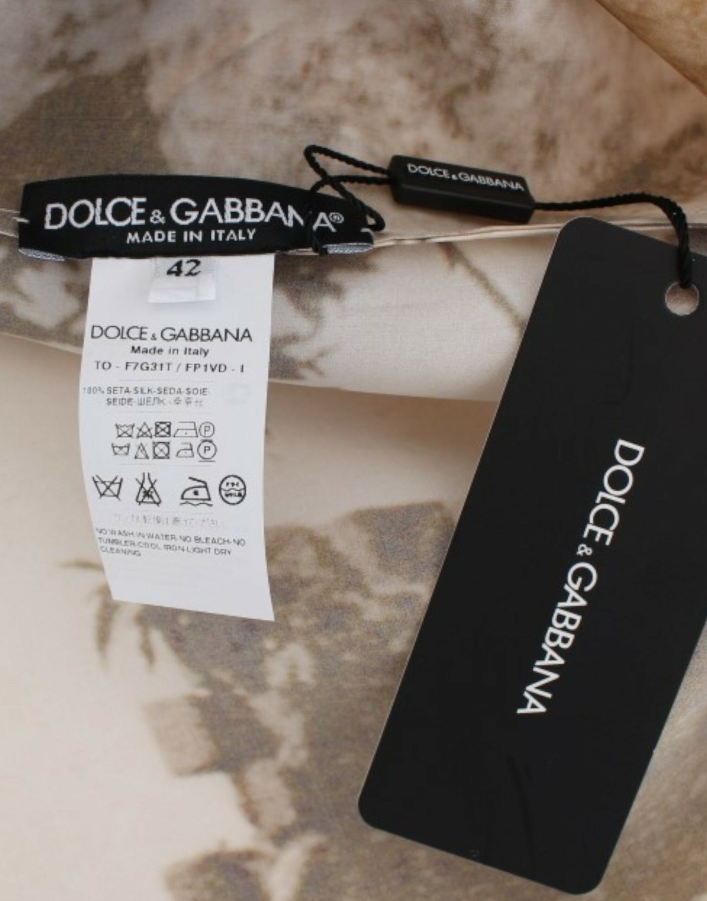 Dolce &amp; Gabbana Enchanted Sicily Taormina Print Silk Bluuse