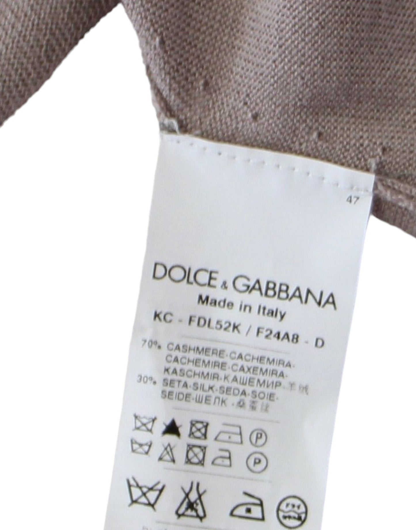 Elegante chal de punto ligero en mezcla de seda y cachemira de Dolce &amp; Gabbana