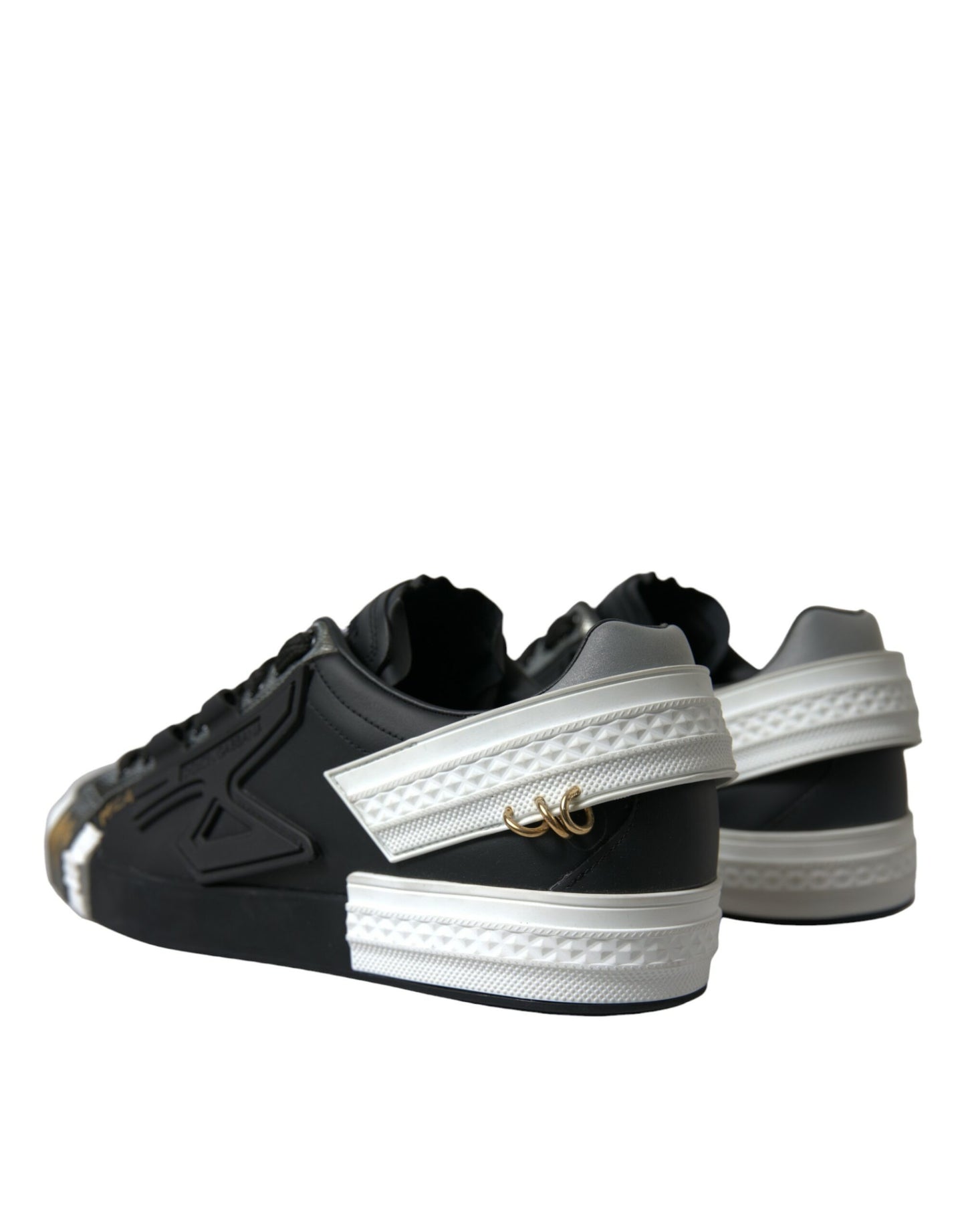 Dolce &amp; Gabbana Elegant Low Top Sneakers i kalvskinn