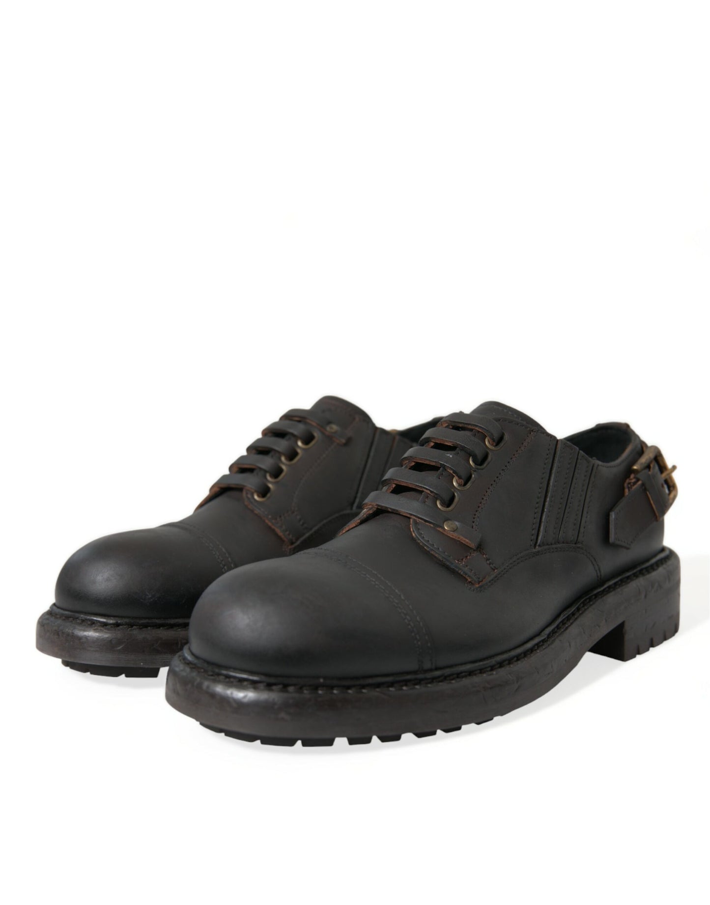 Zapatos de vestir Derby elegantes de cuero para hombre de Dolce &amp; Gabbana