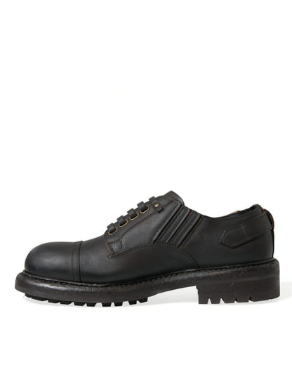 Zapatos de vestir Derby elegantes de cuero para hombre de Dolce &amp; Gabbana