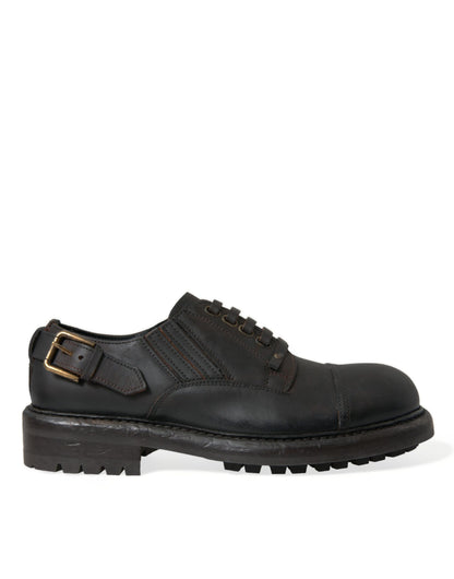 Zapatos de vestir Derby elegantes de cuero para hombre de Dolce &amp; Gabbana