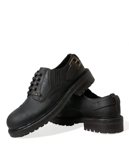 Zapatos de vestir Derby elegantes de cuero para hombre de Dolce &amp; Gabbana