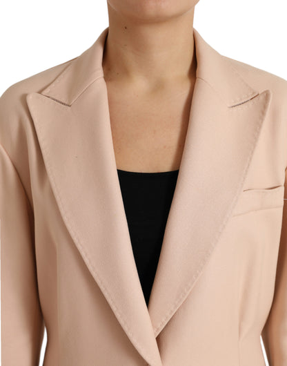 Dolce & Gabbana Elegant Beige Single-Breasted Trench Coat