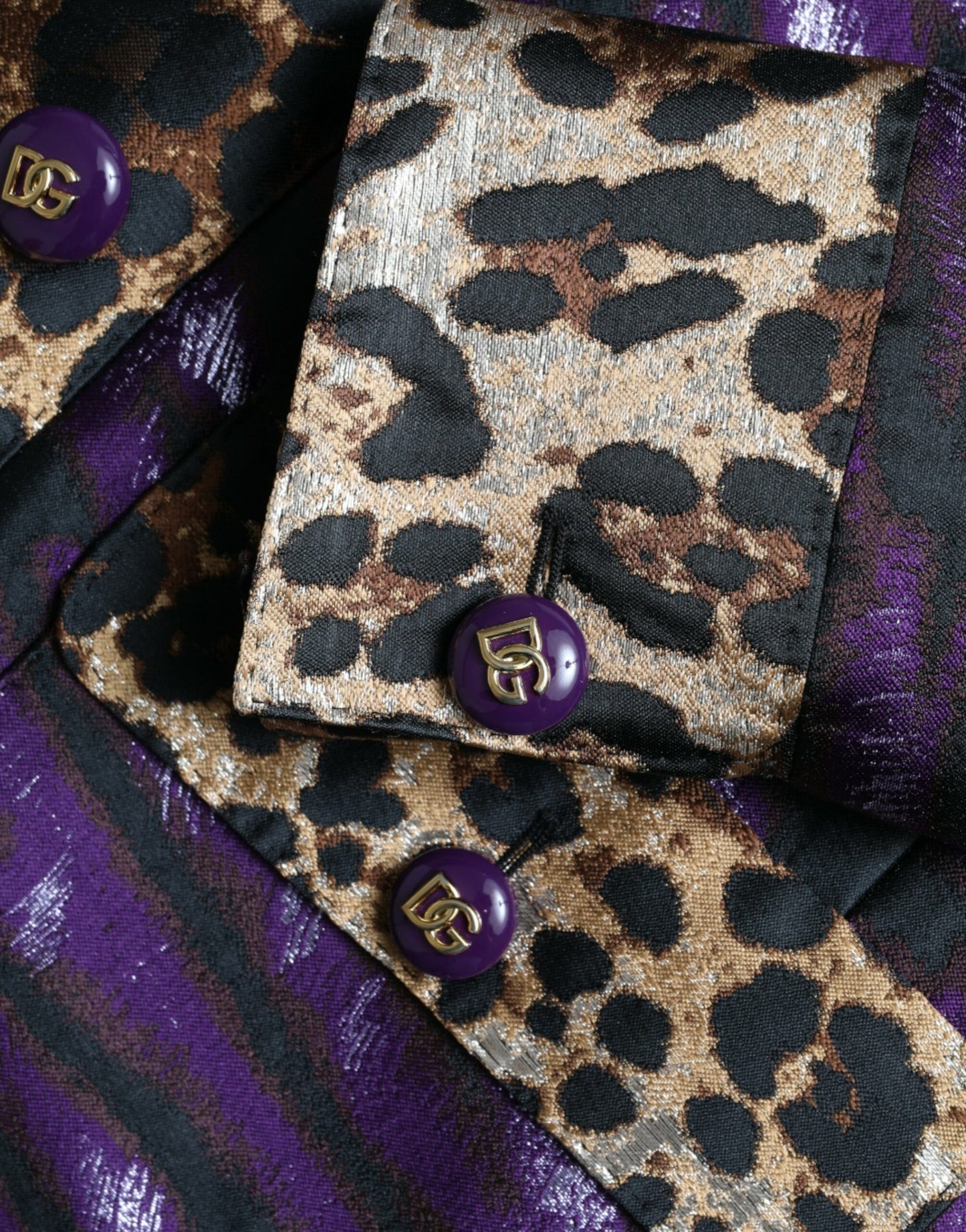 Dolce &amp; Gabbana Utsökt Jacquard Trench Med Tiger Motiv