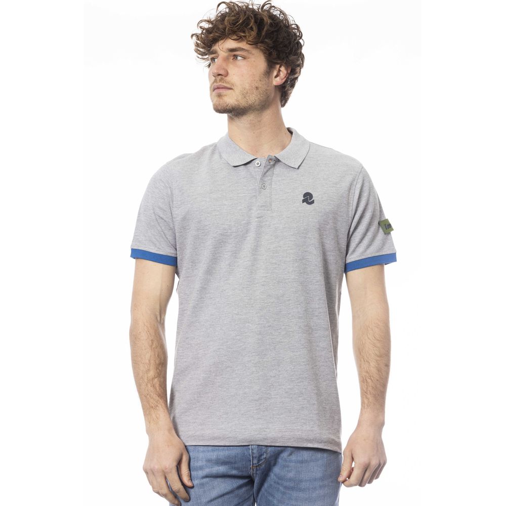 Polo de algodón gris Invicta para hombre