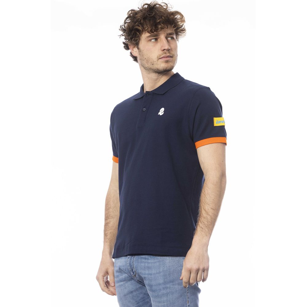 Polo de algodón azul Invicta para hombre