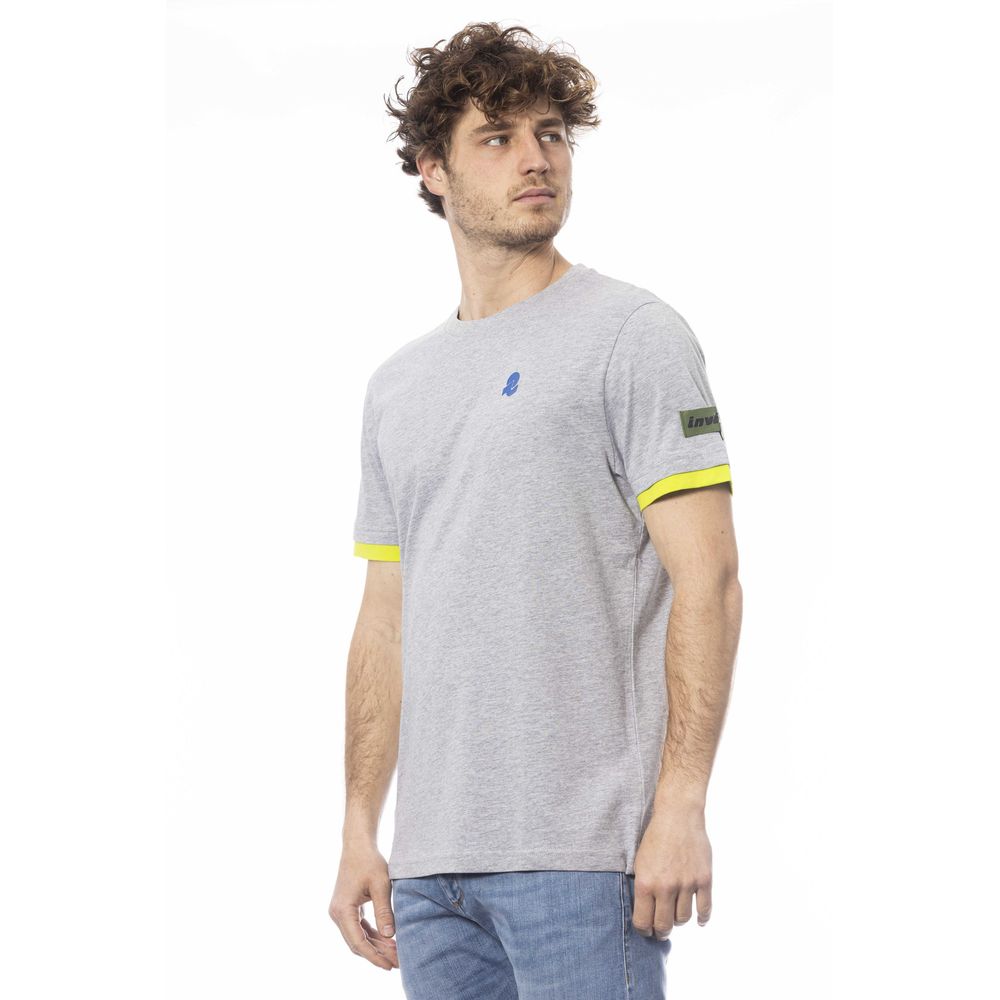 Camiseta de algodón gris Invicta para hombre