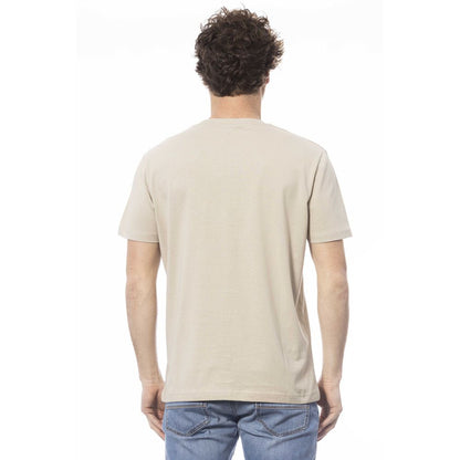 Invicta Beige T-shirt för män i bomull