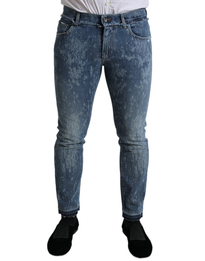 Dolce &amp; Gabbana Chic Blue Skinny Stretch Jeans