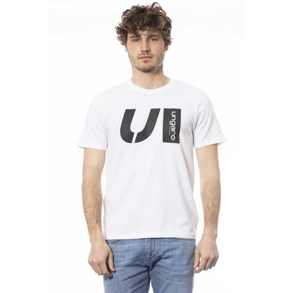 Camiseta de algodón blanca Ungaro Sport para hombre