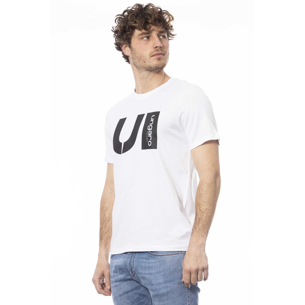 Camiseta de algodón blanca Ungaro Sport para hombre