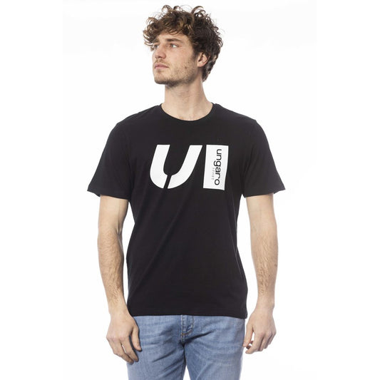 Camiseta deportiva de algodón negra para hombre de Ungaro