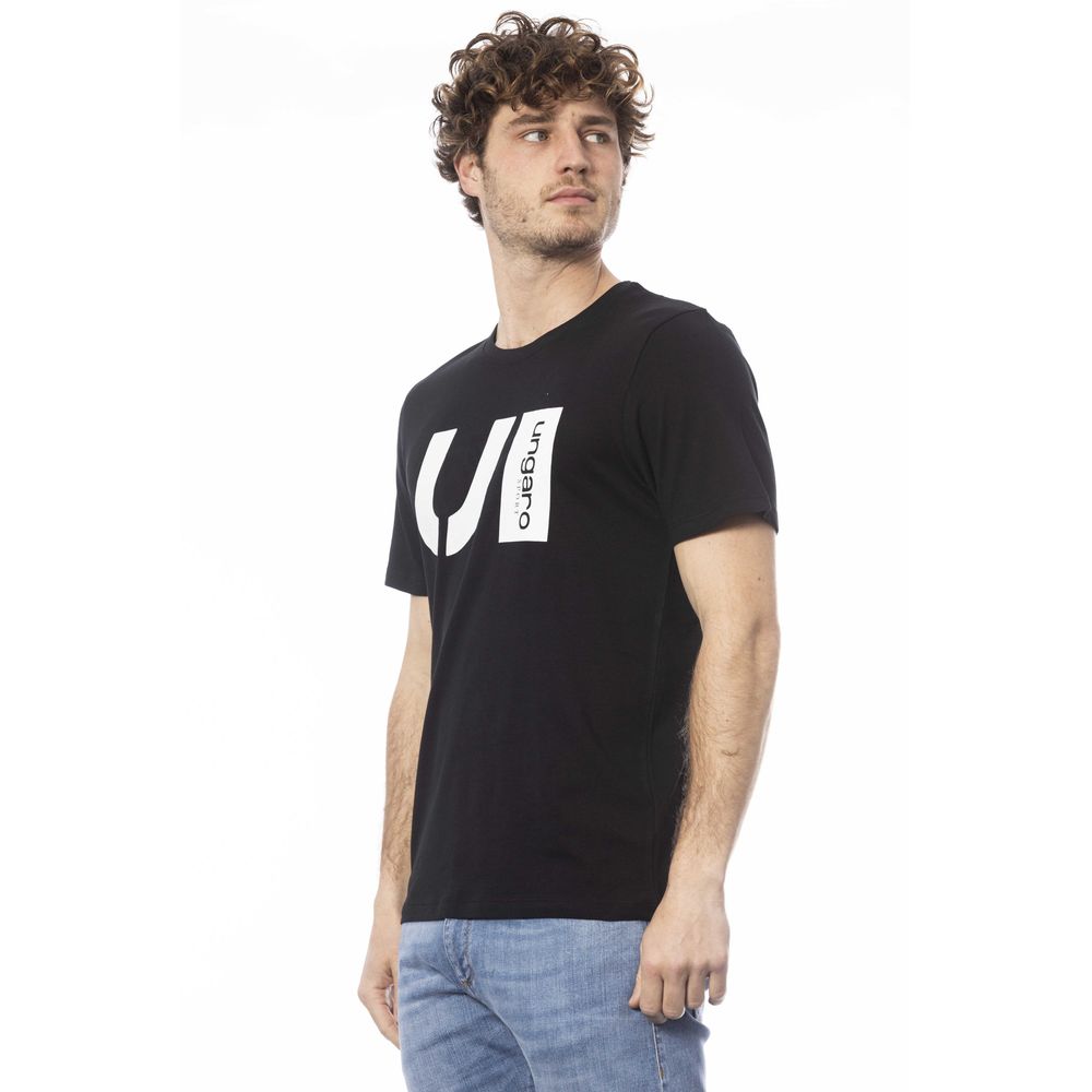 Camiseta deportiva de algodón negra para hombre de Ungaro