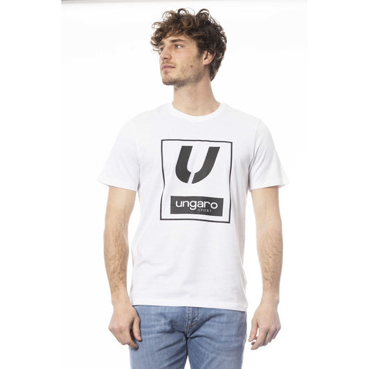 Camiseta de algodón blanca Ungaro Sport para hombre