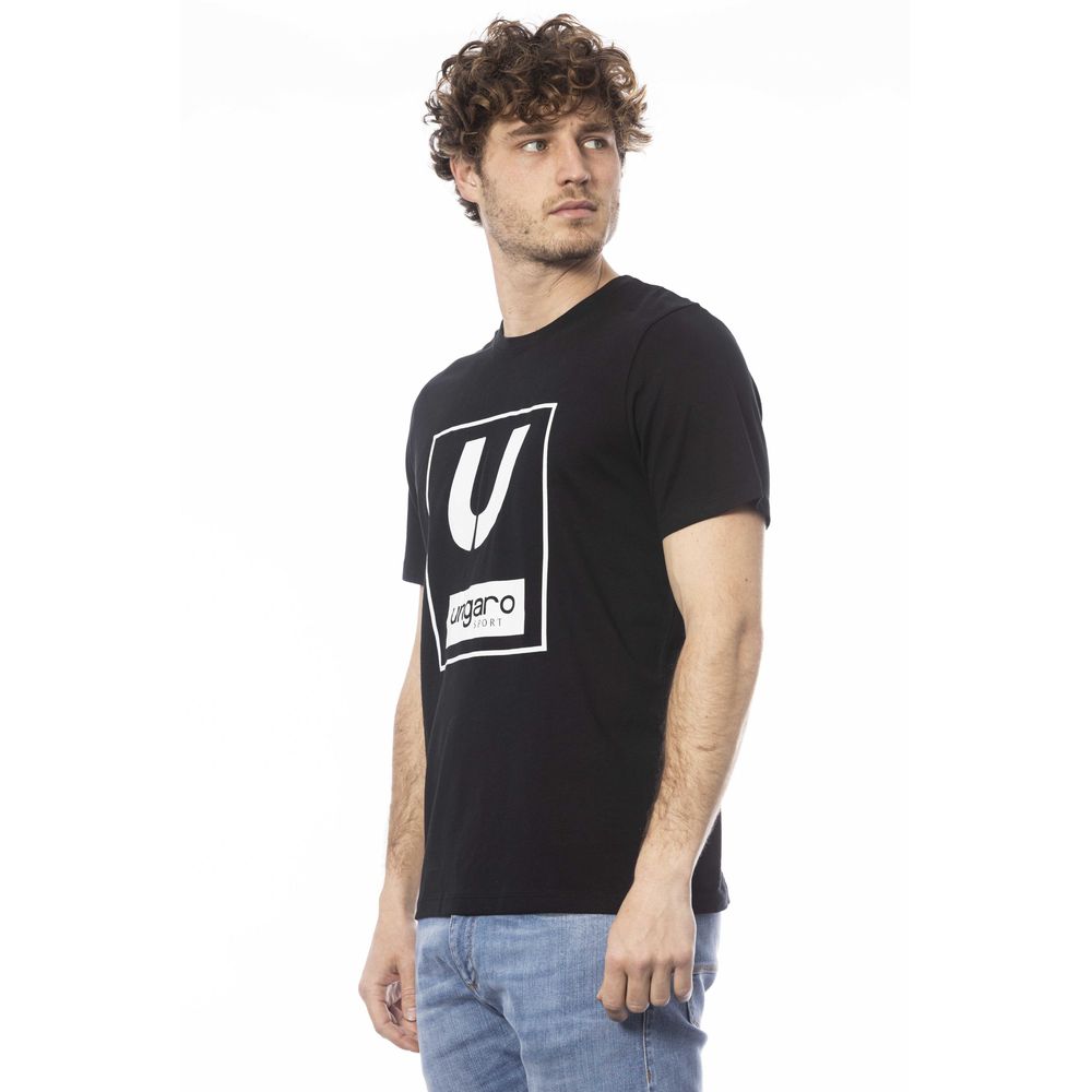 Camiseta deportiva de algodón negra para hombre de Ungaro