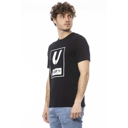 Camiseta deportiva de algodón negra para hombre de Ungaro