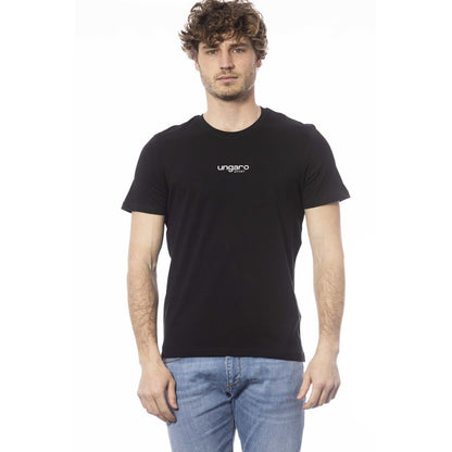 Camiseta deportiva de algodón negra para hombre de Ungaro