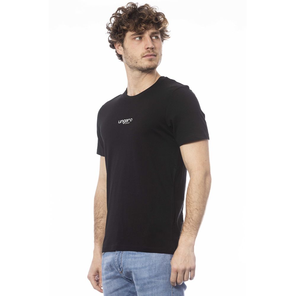 Camiseta deportiva de algodón negra para hombre de Ungaro