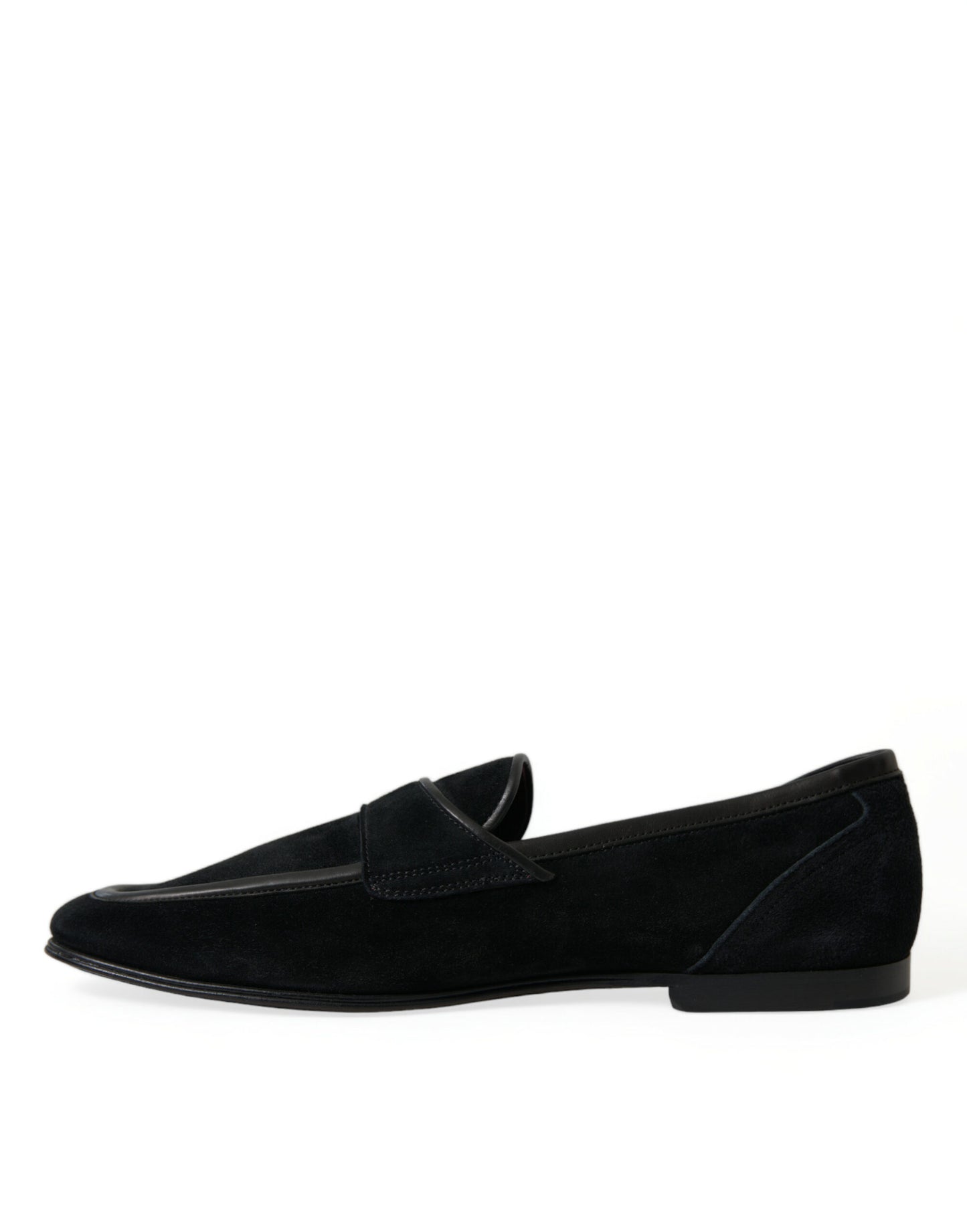 Mocasines elegantes de terciopelo negro de Dolce &amp; Gabbana para hombre