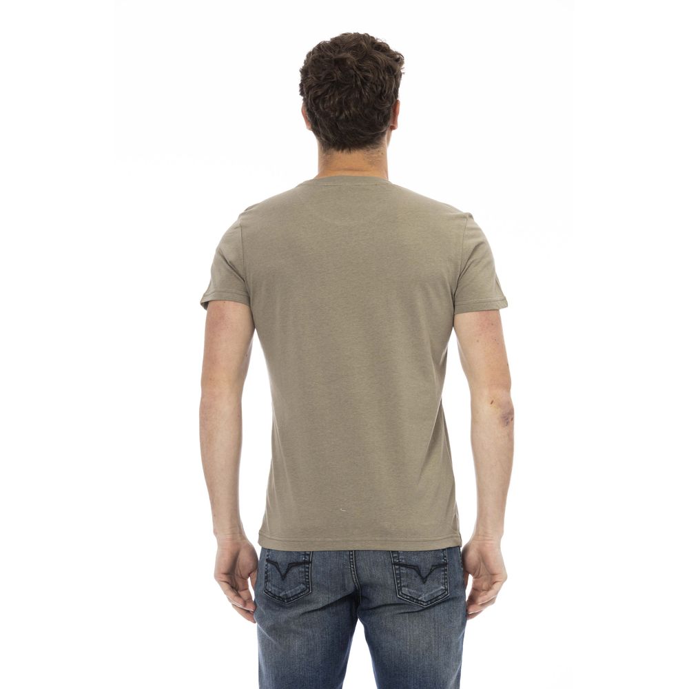 Camiseta de algodón verde Action de Trussardi para hombre