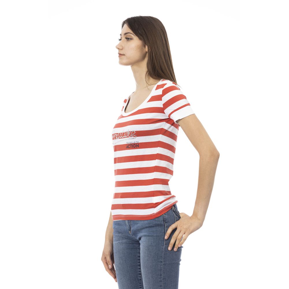 Top de algodón multicolor para mujer Trussardi Action