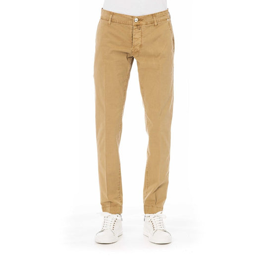 Pantalones de algodón beige para hombre de Jacob Cohen