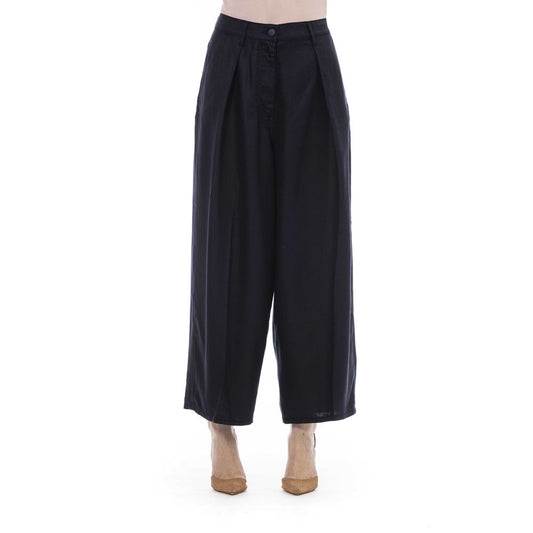 Pantalón de algodón negro para mujer de Jacob Cohen