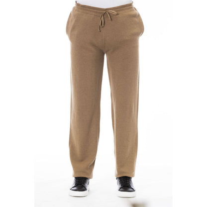 Pantalón de lino beige para hombre Alpha Studio