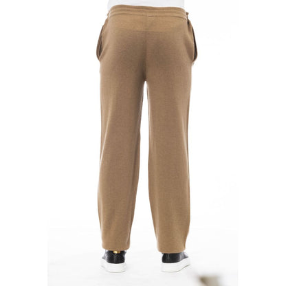 Pantalón de lino beige para hombre Alpha Studio