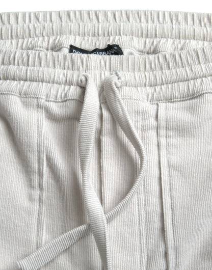 Dolce &amp; Gabbana Beige Cotton Corduroy Bermudashorts för män