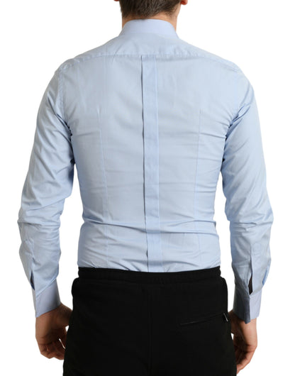 Dolce &amp; Gabbana Elegant Slim Fit Sky Blue Dress Shirt