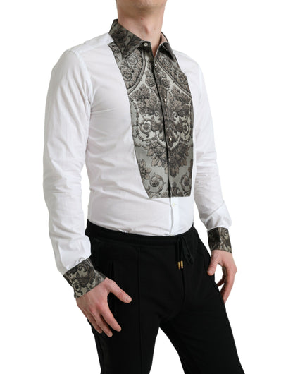 Dolce &amp; Gabbana Elegant Slim Fit French Cuff Dress Shirt