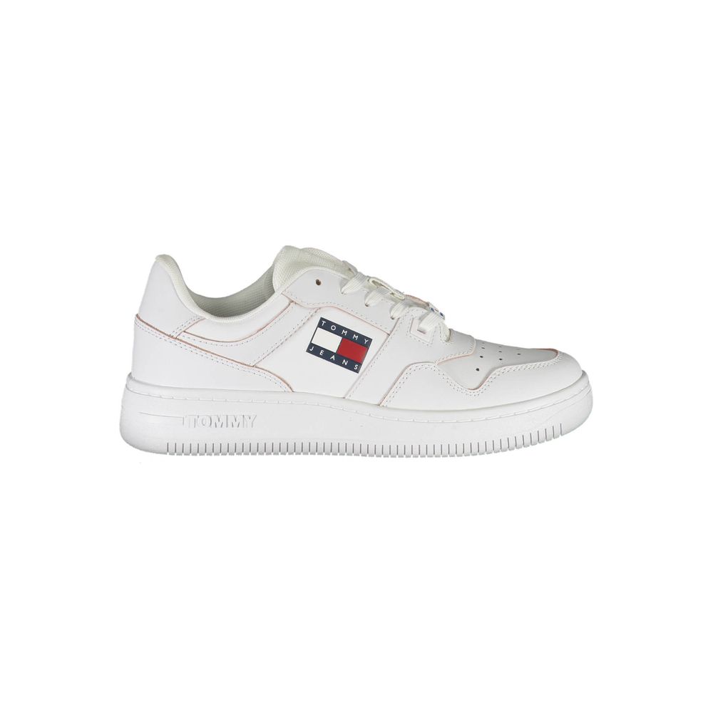 Tommy Hilfiger Vit Läder Sneaker för kvinnor