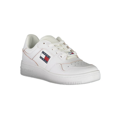 Tommy Hilfiger Vit Läder Sneaker för kvinnor