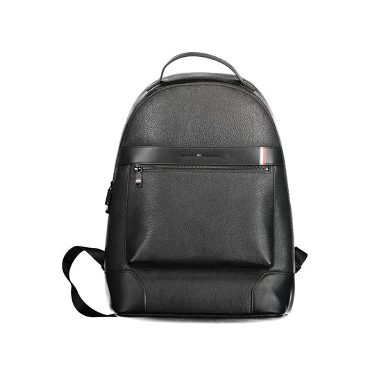 Mochila Tommy Hilfiger de polietileno negra para hombre