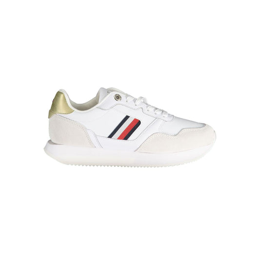 Tommy Hilfiger Vit Läder Sneaker för kvinnor